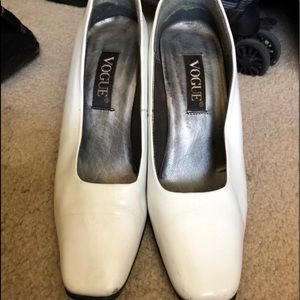 VOGUE white heels